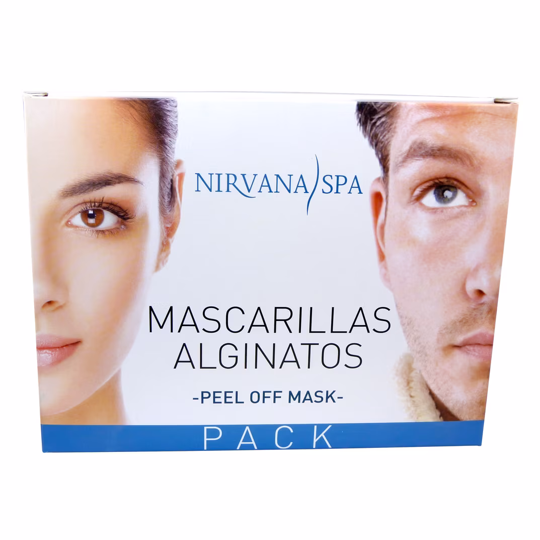 NIRVANA SPA Máscara Facial Alginatos Profesional Tratamiento Cabina Pack