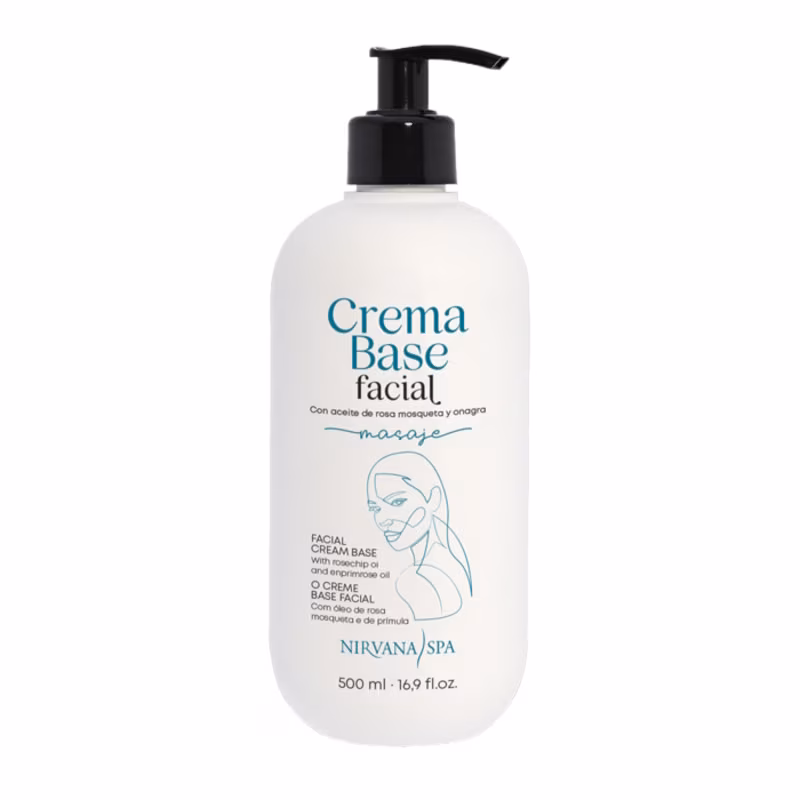 NIRVANA SPA Crema Base Facial Cosmética Profesional 500 ml