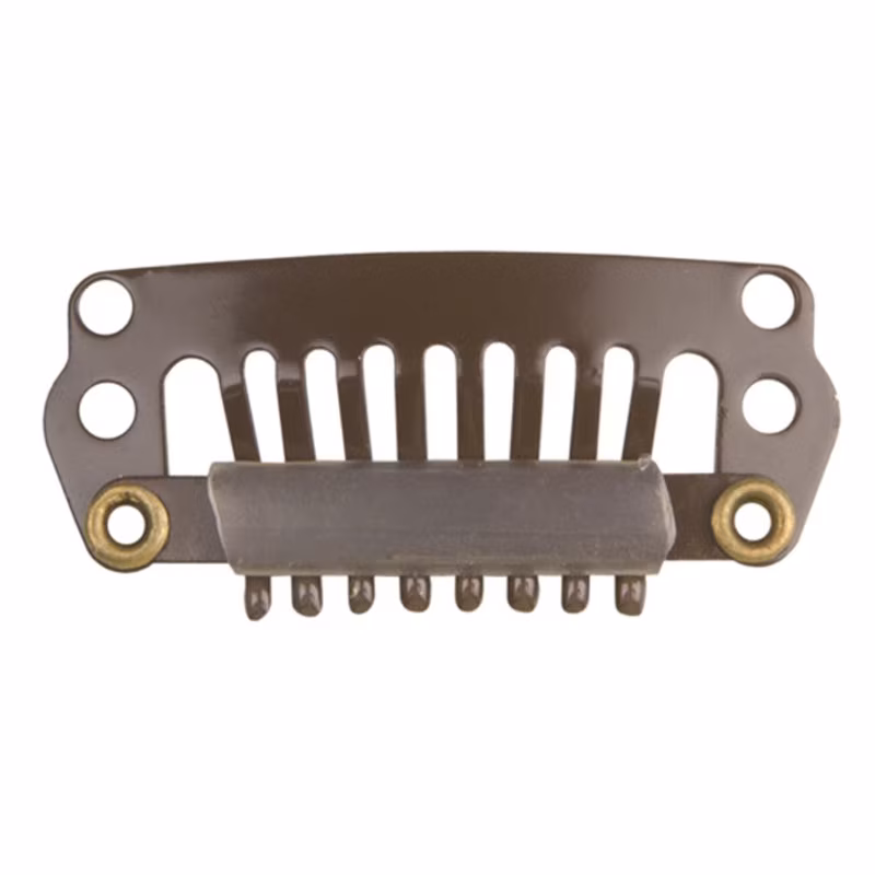 EUROSTIL Clips Extensiones Marrón 50 uds 03306
