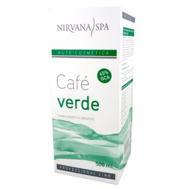 NIRVANA SPA Café Verde Nutricosmética Drenante y Saciante 500 ml