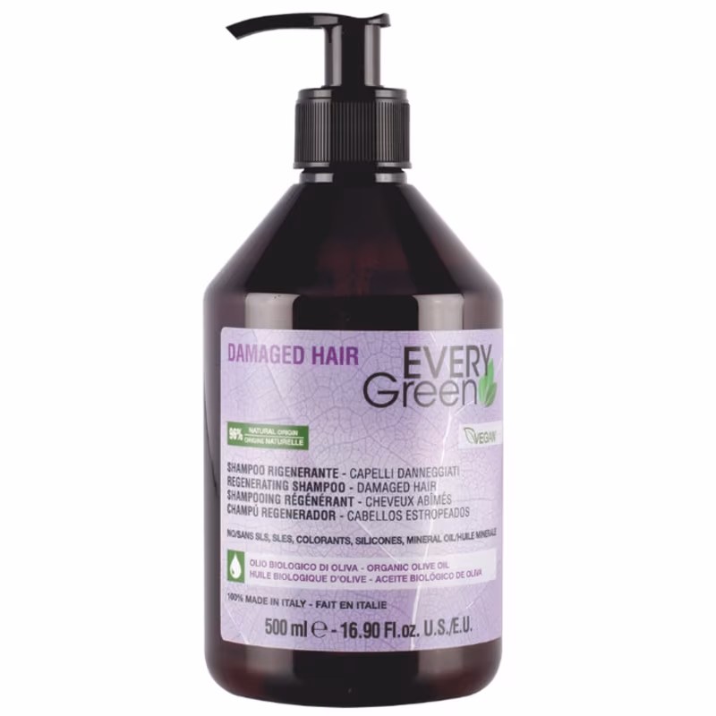 EVERYGREEN DAMAGED HAIR Champú Regenerador Cabello Dañado 500 ml