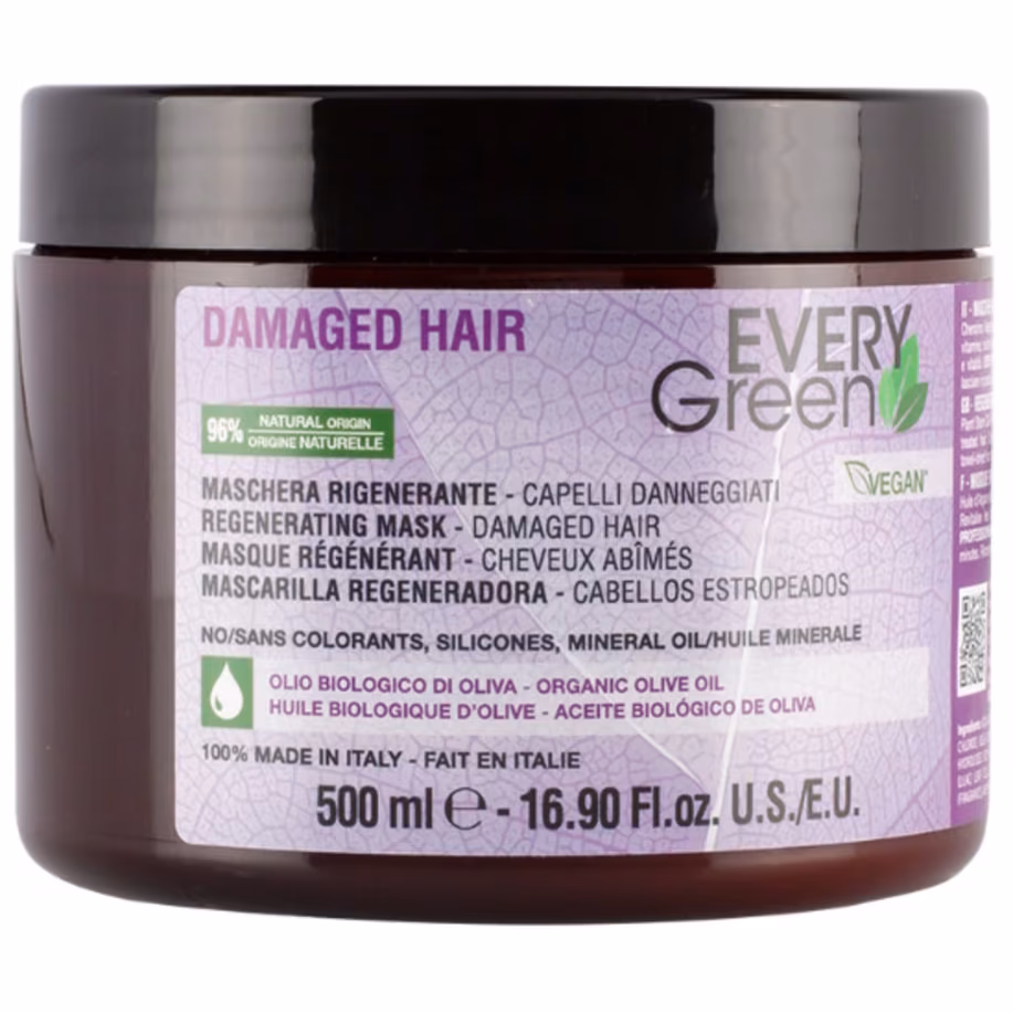 EVERYGREEN DAMAGED Mascarilla Regeneradora Cabello Dañado 500 ml
