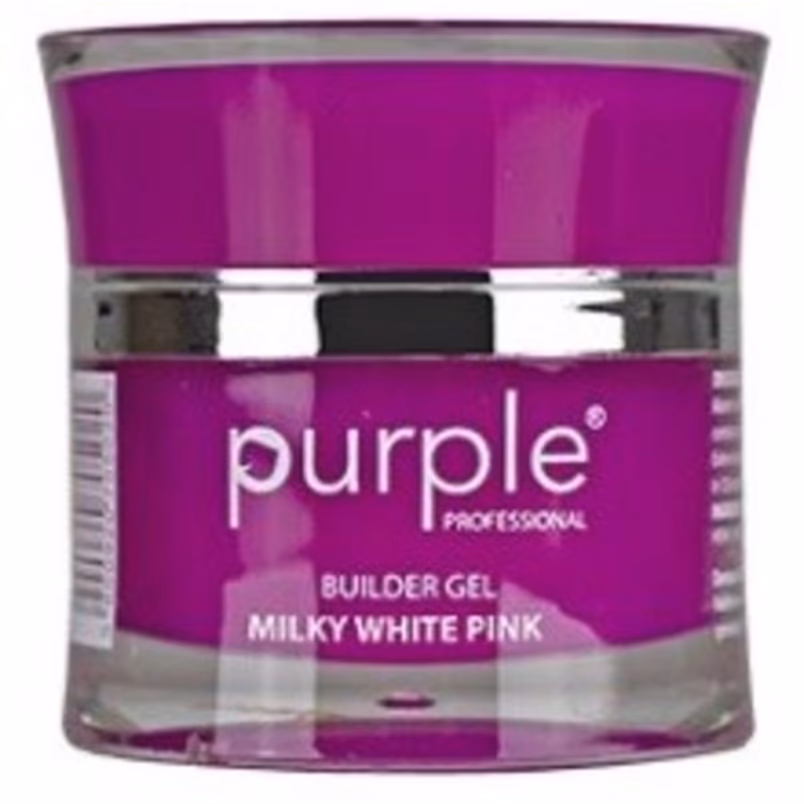 PURPLE Gel Constructor Milky White Pink 15g P1554