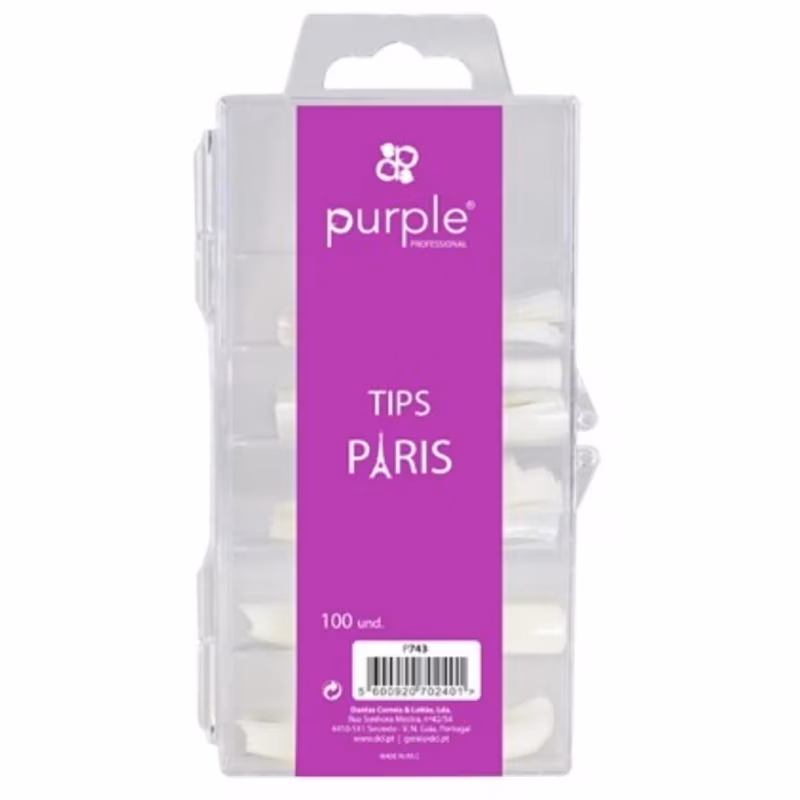 thumbnail-1-PURPLE Tips PARIS 100uds P743