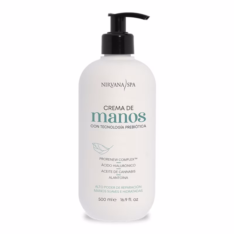 thumbnail-1-NIRVANA SPA Crema de Manos Prebiótica Hidratante 500 ml