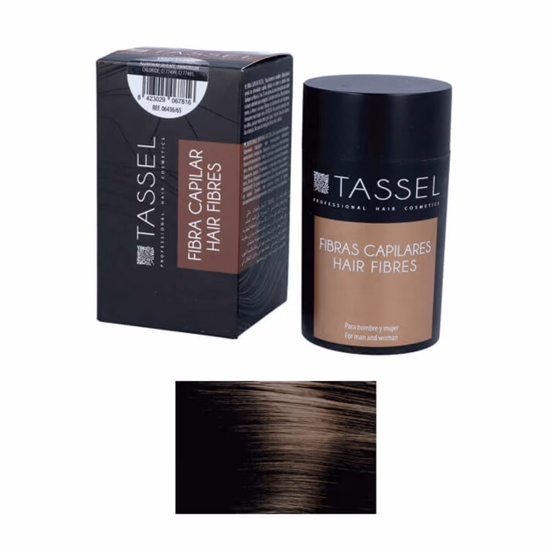 TASSEL Fibra Capilar CASTAÑO OSCURO 22g 06436/67