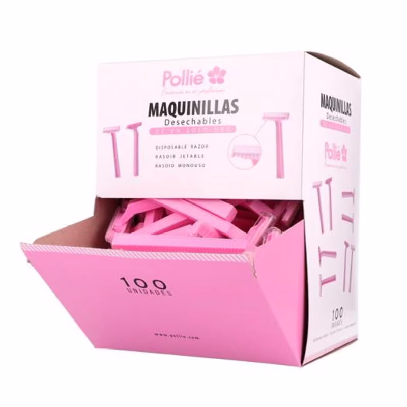 POLLIÉ Rasuradoras 100uds 07440
