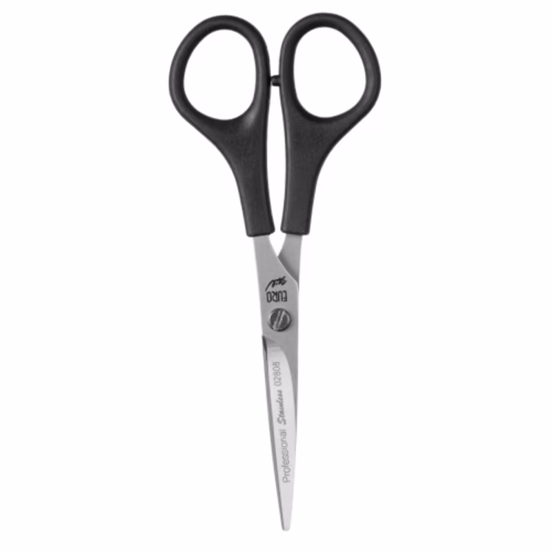 EUROSTIL Tijera Academia Mango Plástico 5.5" 02808