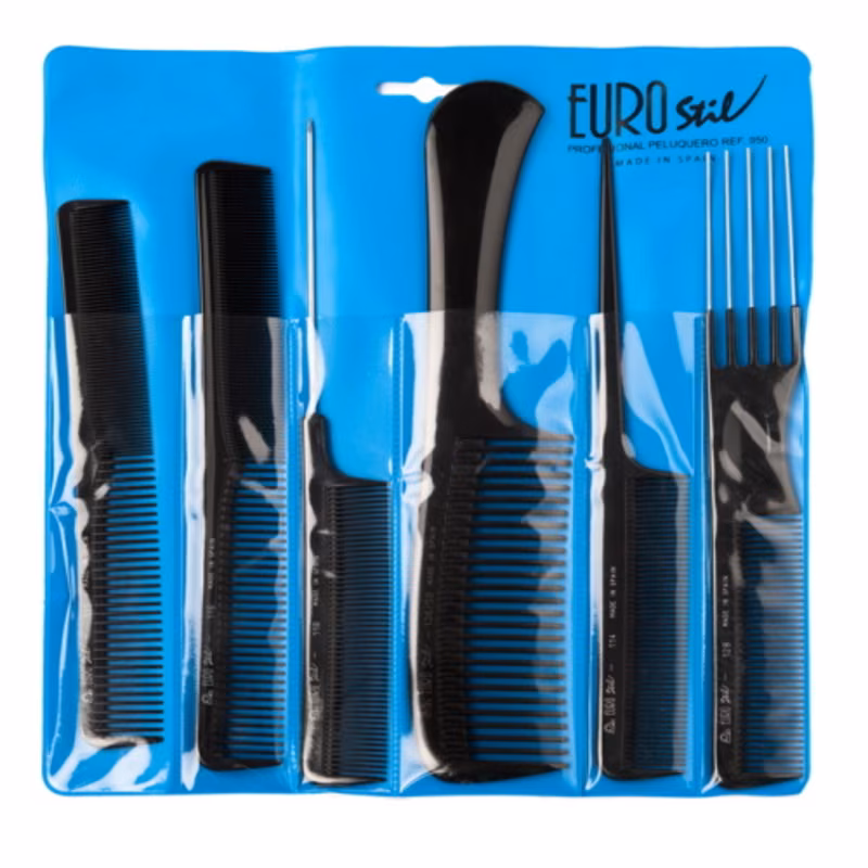 EUROSTIL Estuche 6 Peines 00950