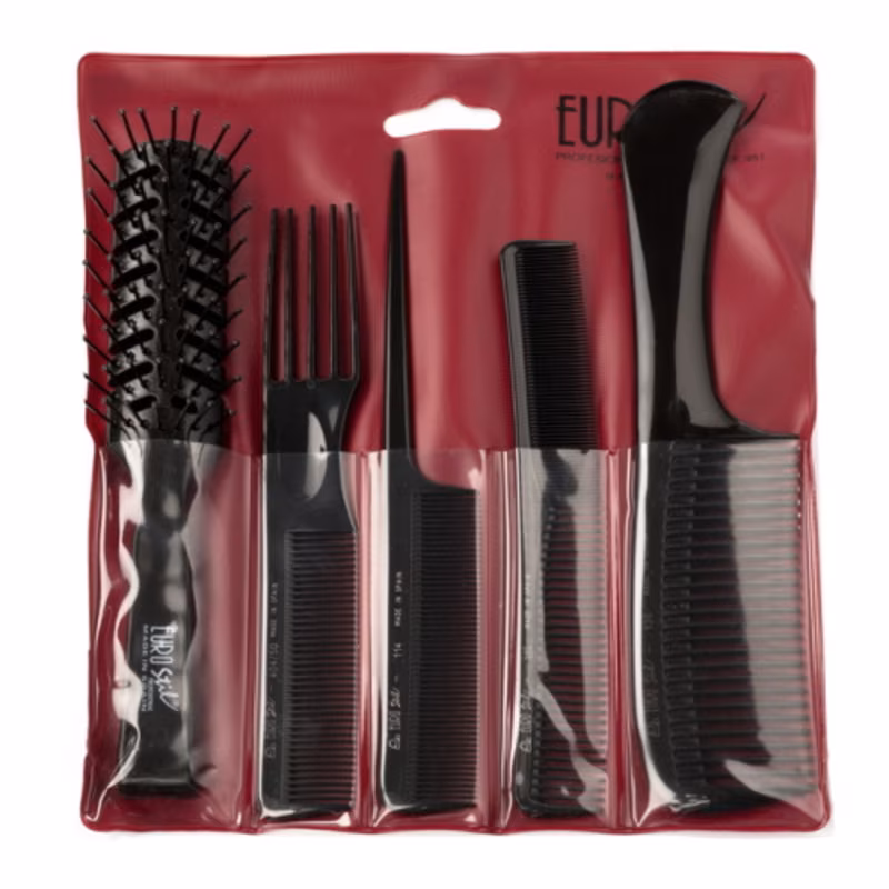 EUROSTIL Estuche 4 Peines Esqueleto 00951