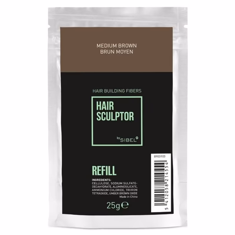 HAIR SCULPTOR Fibra REFILL Castaño Medio 25g