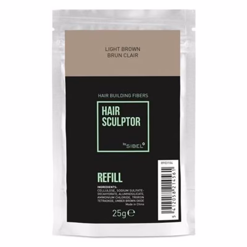 HAIR SCULPTOR Fibra REFILL Castaño Claro 25g