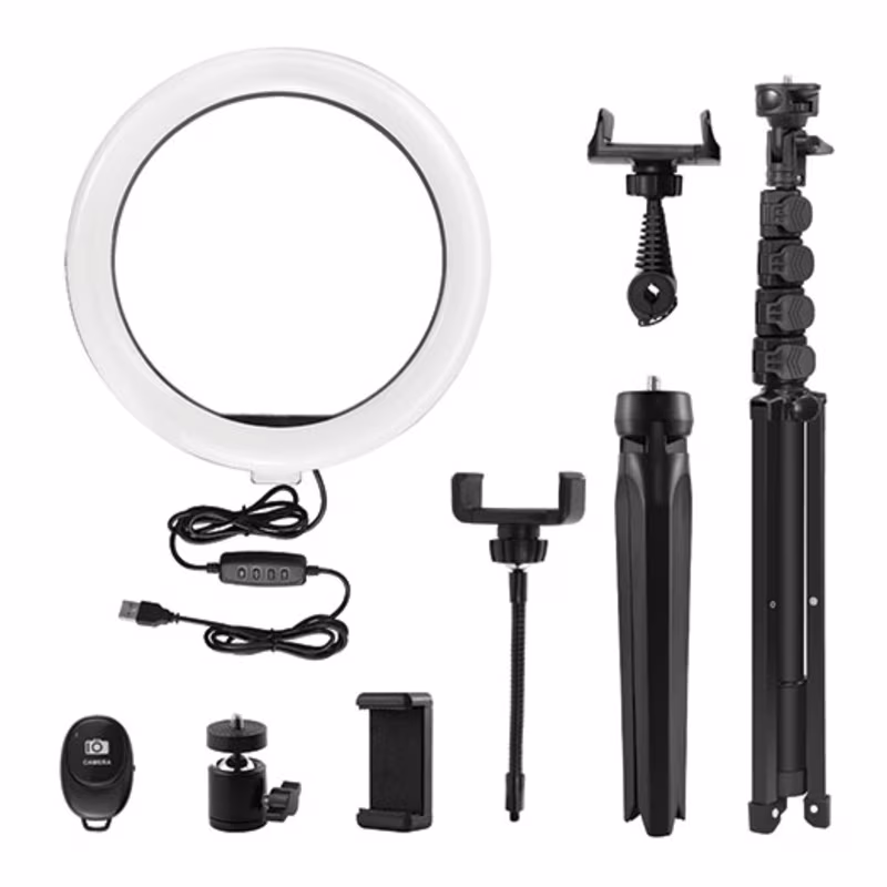 POLLIÉ Aro Luz Led 26cm Trípode 07293