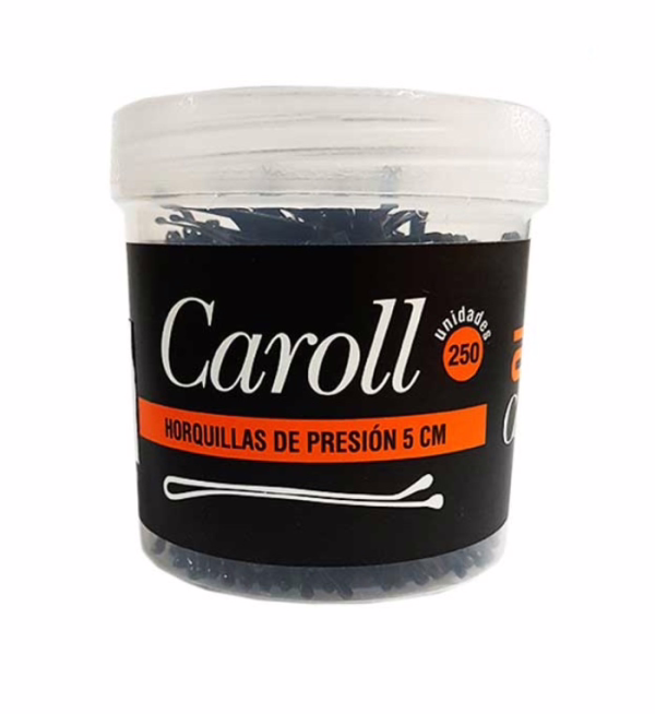 CAROLL Horquilla Presión Negro 50mm 250uds 13031