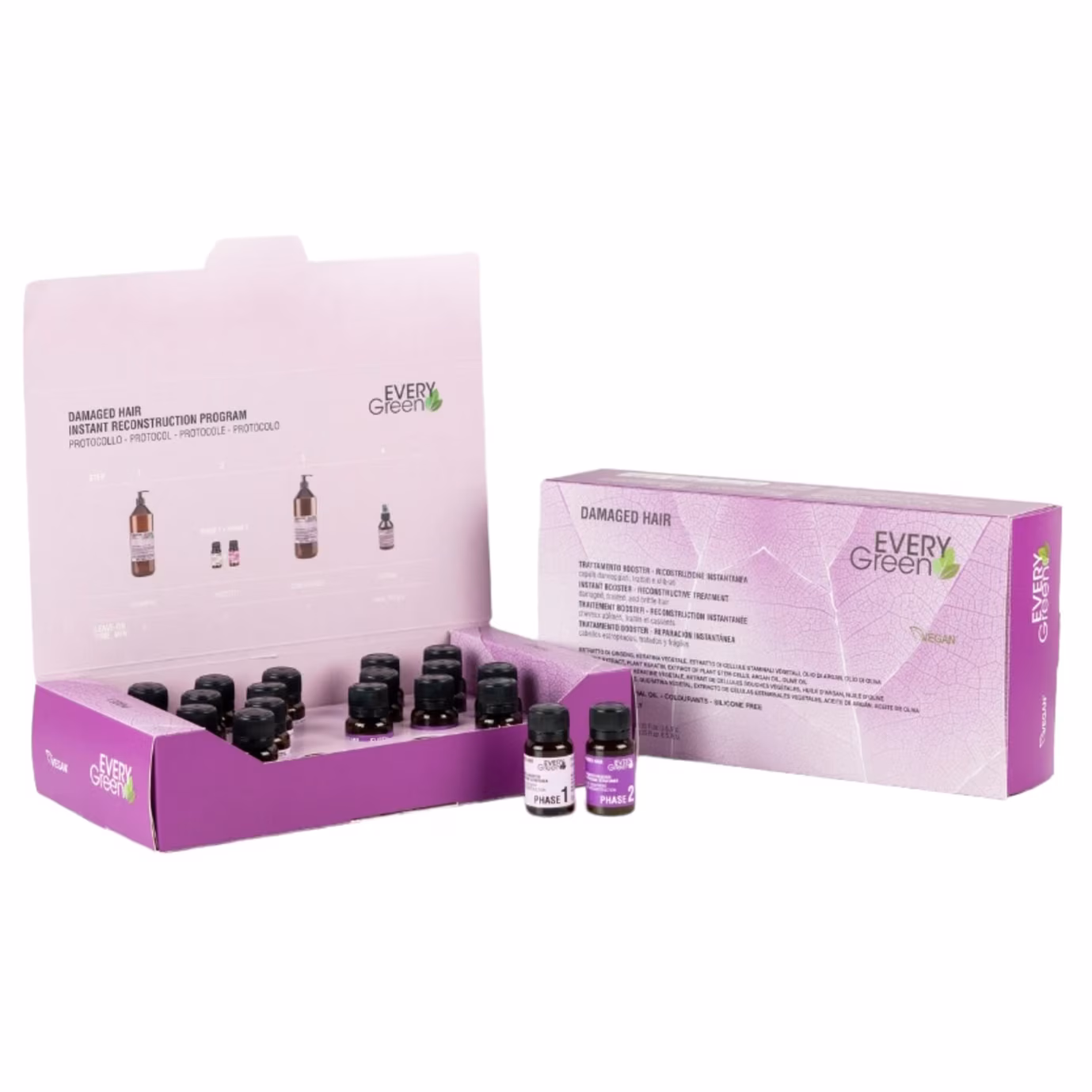 EVERYGREEN DAMAGED Tratamiento Booster Cabello Dañado 18 x 10 ml
