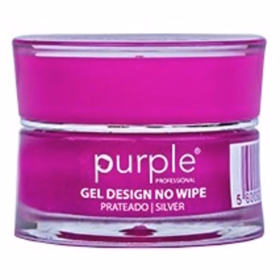 PURPLE Gel Design Silver No Wipe 5g P934