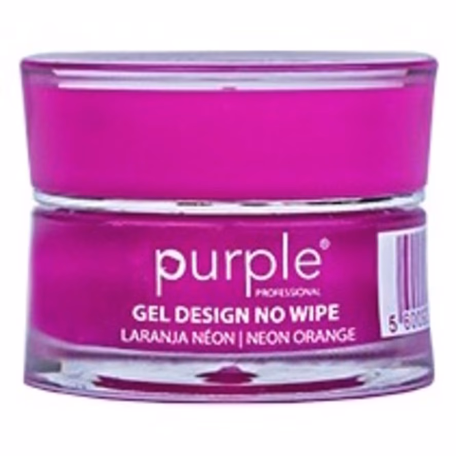 PURPLE Gel Design Neon Orange No Wipe 5g P944