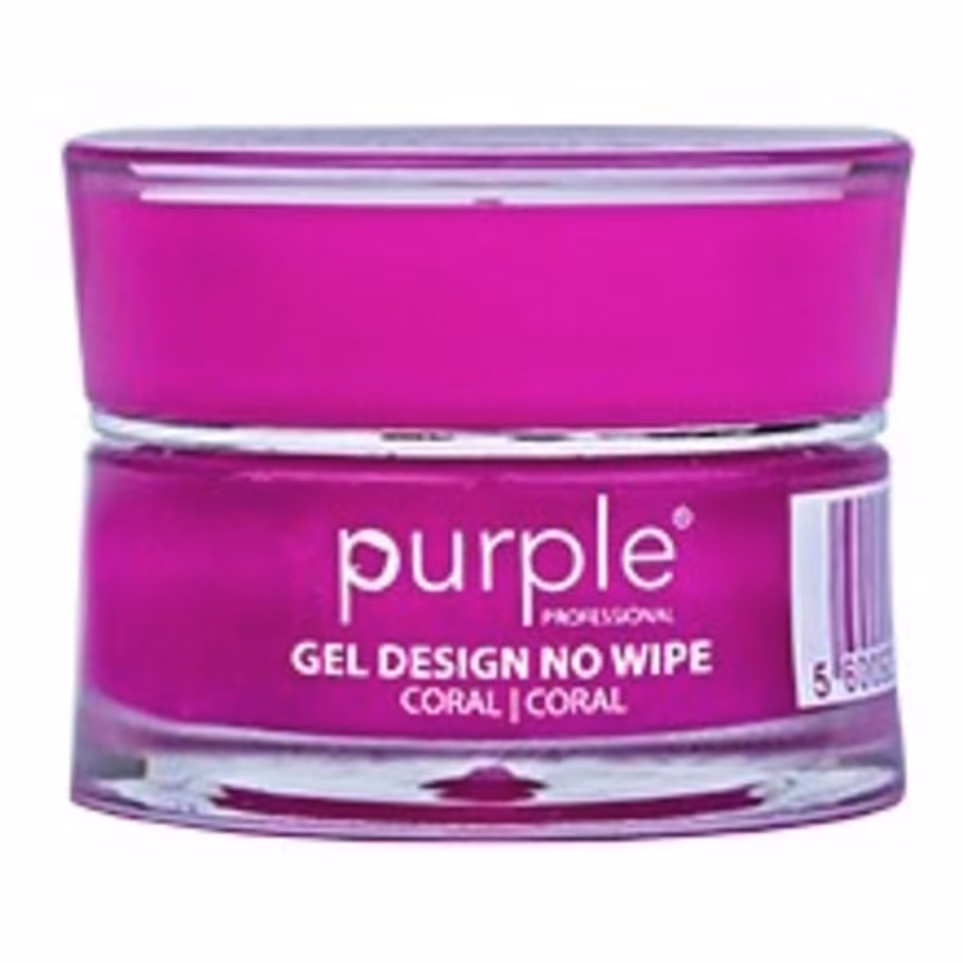 PURPLE Gel Design Pastel Coral No Wipe 5g P948