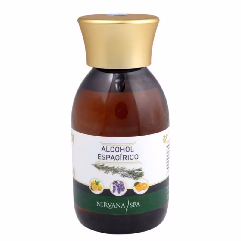 NIRVANA SPA Alcohol Espagírico Cosmética Natural Profesional 125 ml