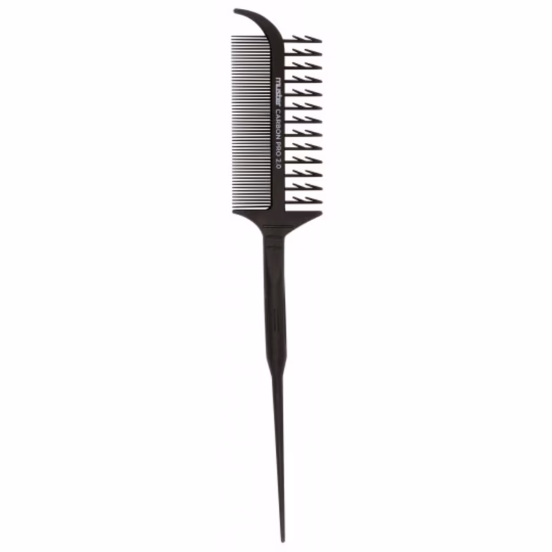 MUSTER Peine Carbon Pro Separador Mechas Púa 17635