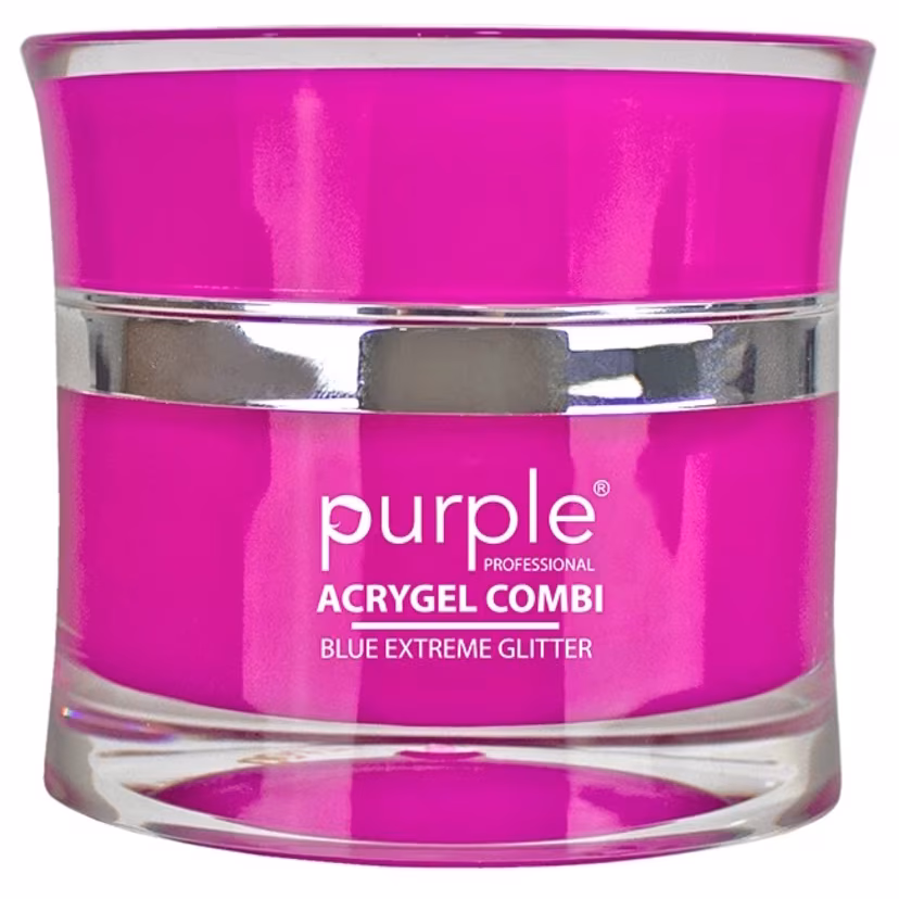 PURPLE Acrigel Combi Blue Extreme Glitter 50g P412