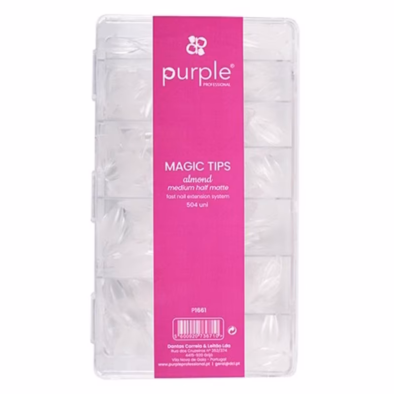 PURPLE Magic Tips ALMOND Medium Matte P1661