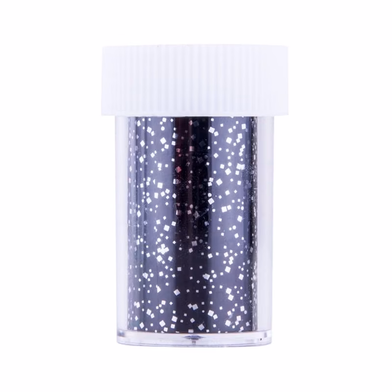 MOLLY LAC Foil Transfer Negro Glitter Plata 41309