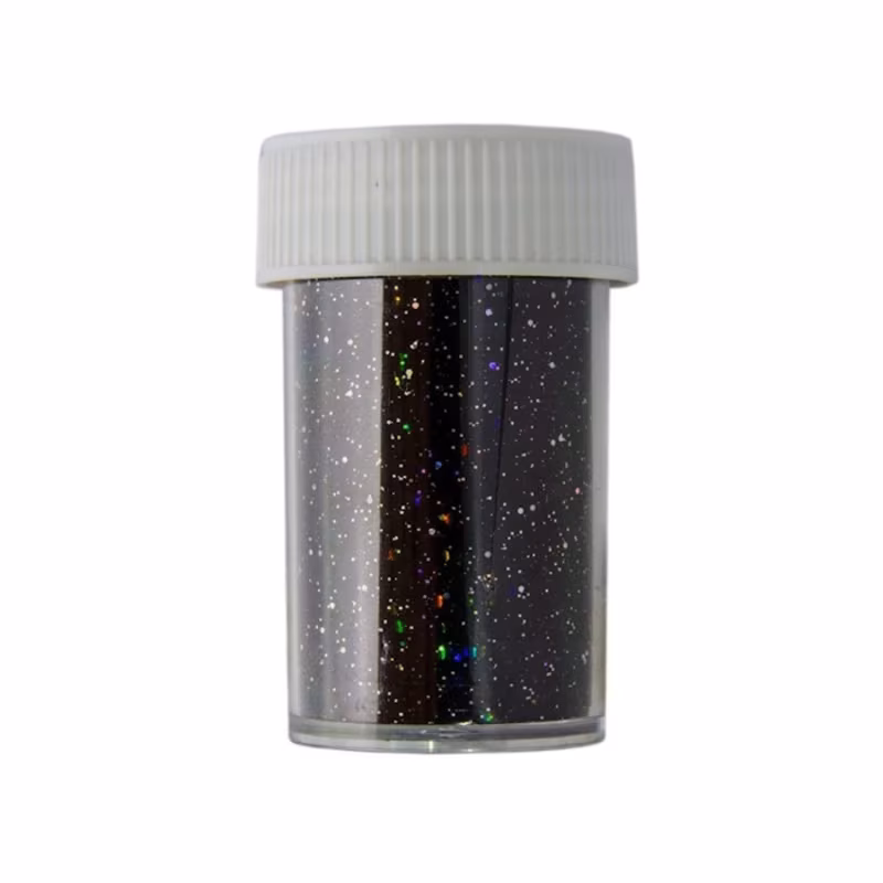 MOLLY LAC Foil Transfer Negro Glitter Holográfico