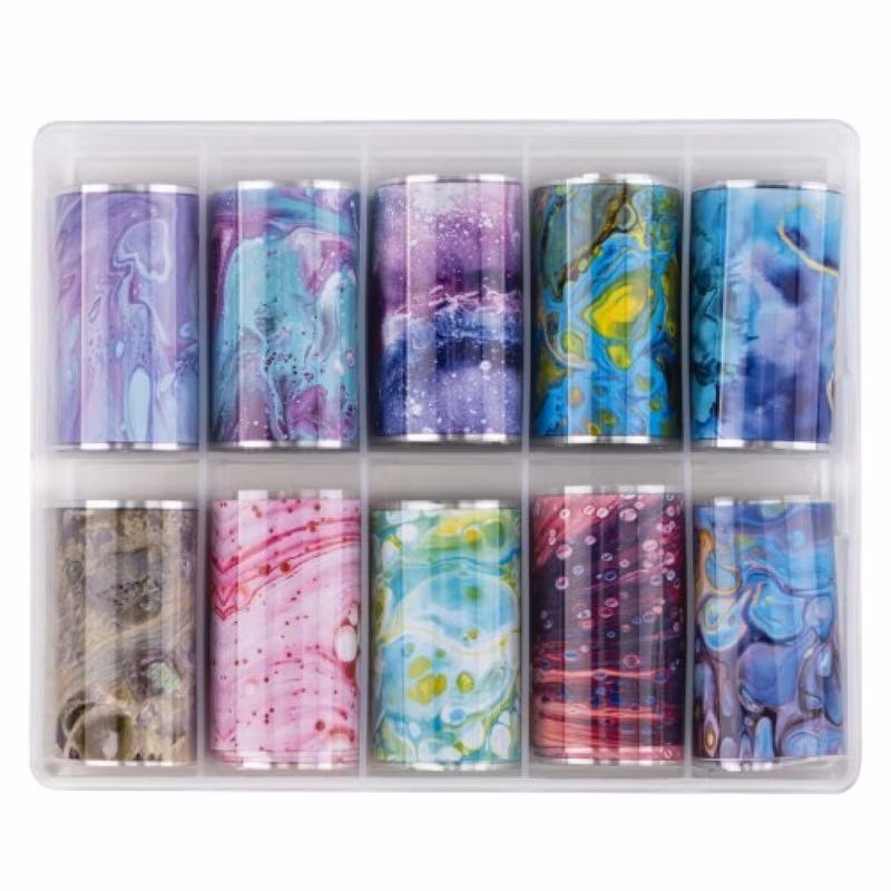 MOLLY LAC Foil Transfer Caja Acuarela 10uds 26011