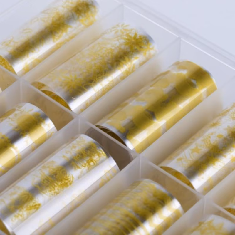 thumbnail-2-MOLLY LAC Foil Transfer Caja Diseños Oro 10uds