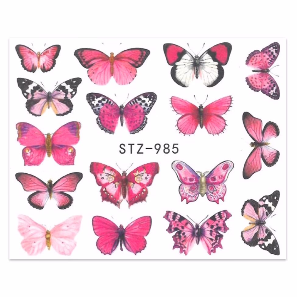 MOLLY LAC Pegatinas Mariposas Rosas STZ-985