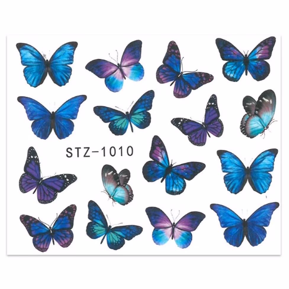 MOLLY LAC Pegatinas Mariposas Azules STZ-1010