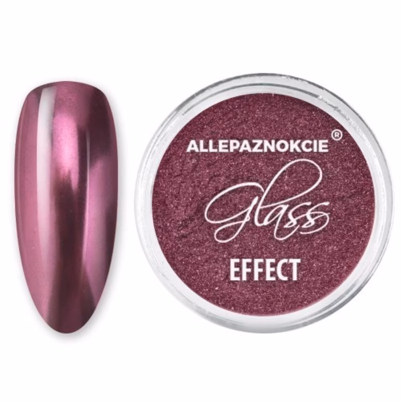 MOLLY LAC Nail Art Efecto Espejo Rosa Oscuro Nº4