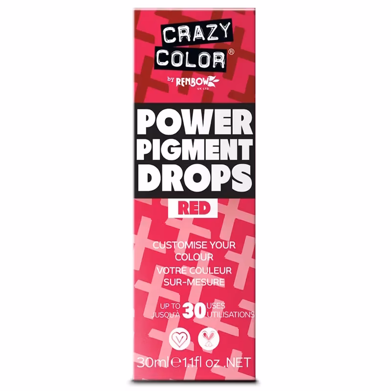 CRAZY COLOR Power Drops Pigmento Rojo 30ml