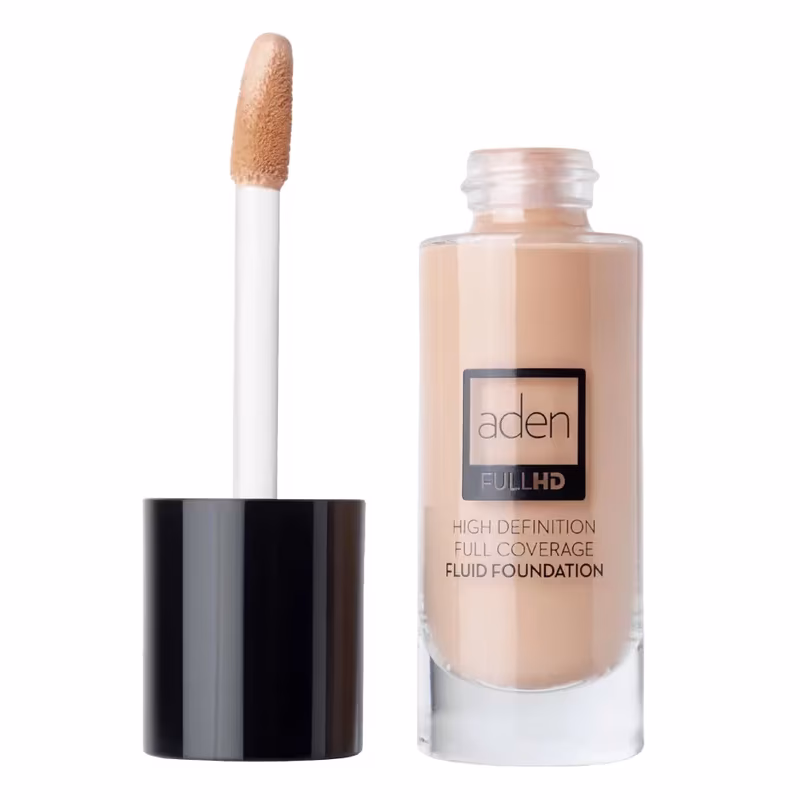 ADEN Full HD Fluid Foundation Nº02 Ivory 20ml
