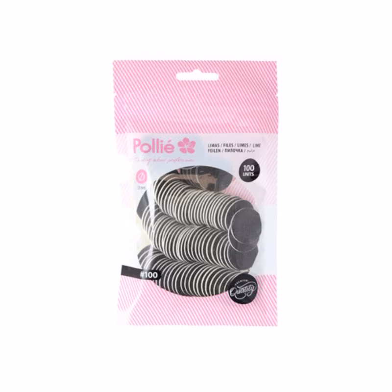POLLIÉ Recambio Disco Pedicura 25mm #100 100uds 09057