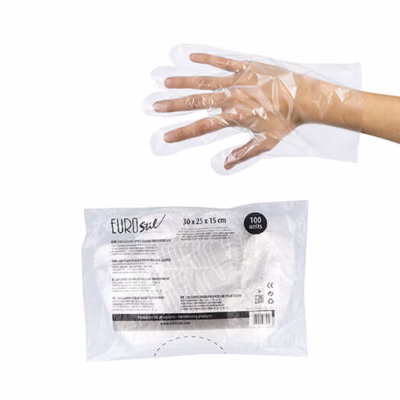 EUROSTIL Guante Polietileno 100uds 07304