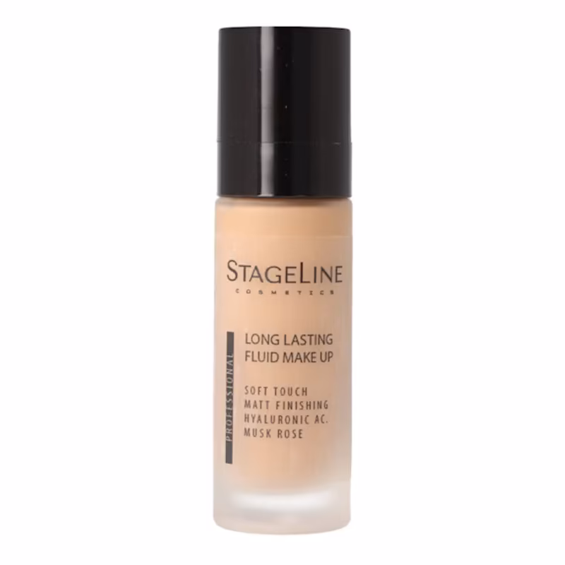 STAGELINE Base de Maquillaje Long Lasting Fluid Alta Cobertura Acabado Mate Tono 02