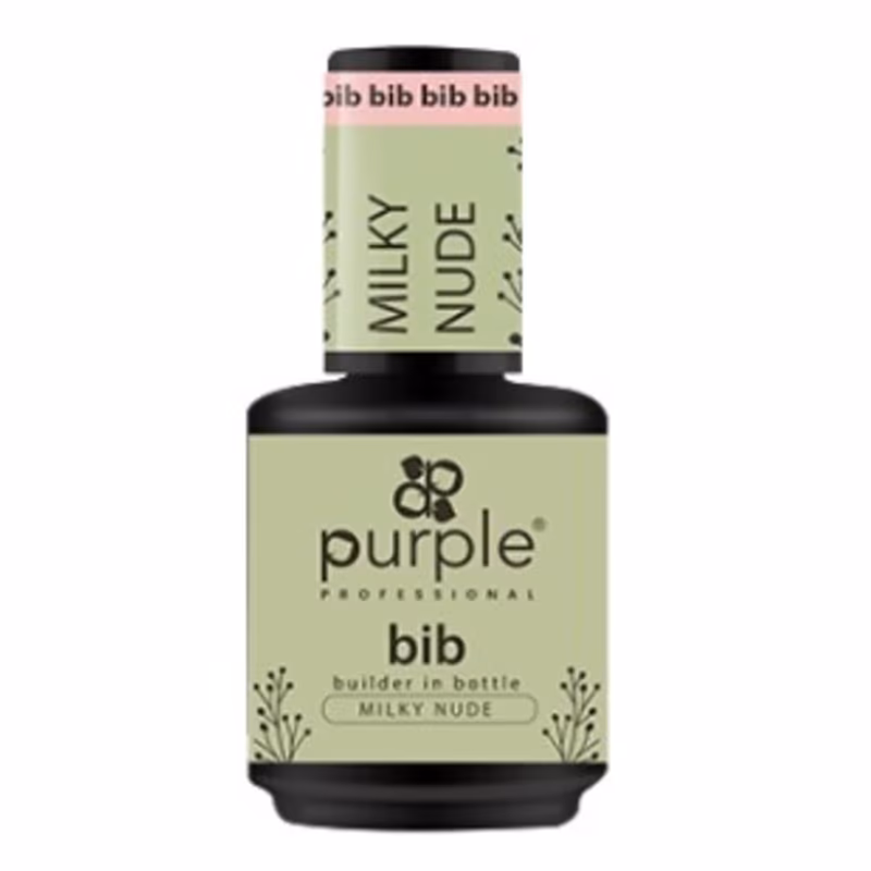 PURPLE Gel Constructor BIB Milky Nude 15ml P181