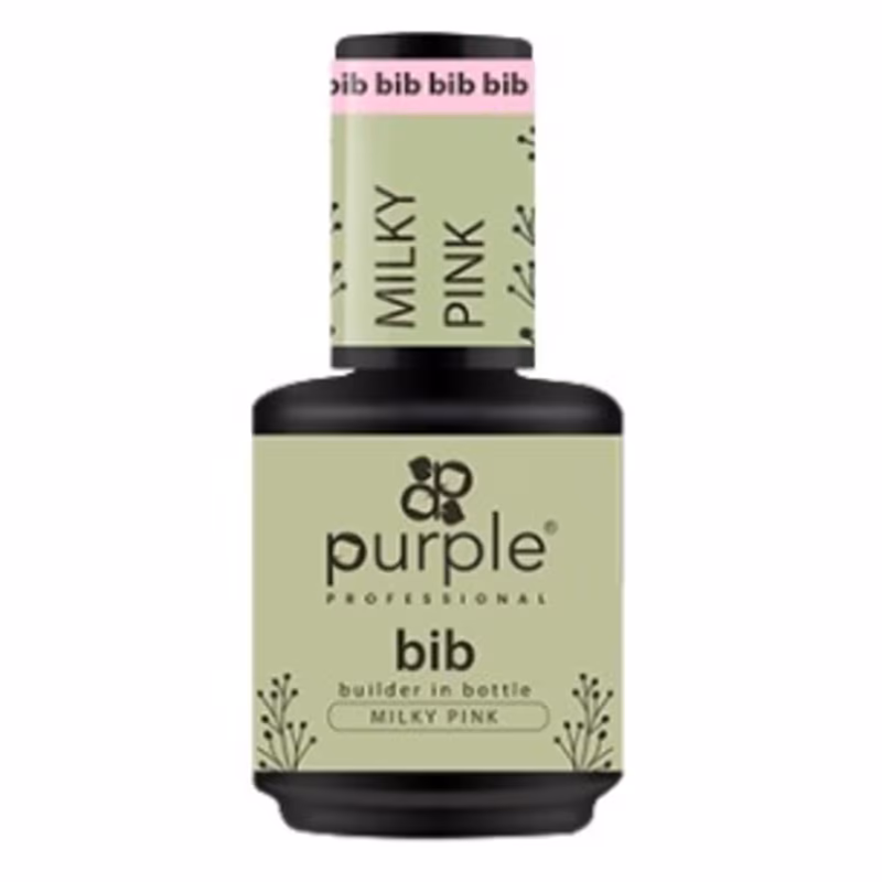 PURPLE Gel Constructor BIB Milky Pink 15ml P182