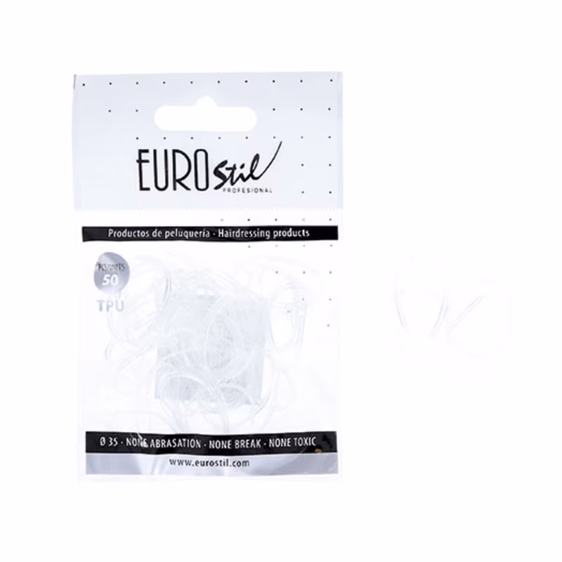 EUROSTIL Gomas Transparentes TPU 50uds 06811