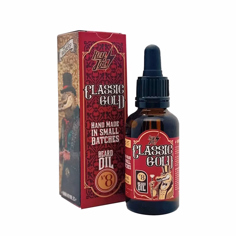 HEY JOE Aceite Barba Nº8 Classic Gold 30ml