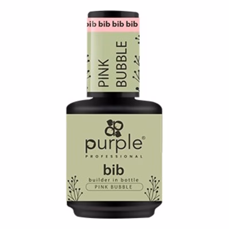 PURPLE Gel Constructor BIB Pink Bubble 15ml P207
