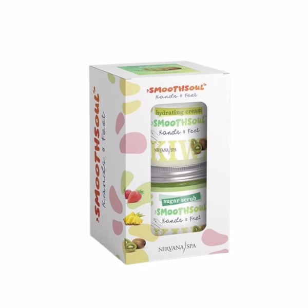 NIRVANA SPA Kiwi Exfoliante + Crema Manos y Pies Pack