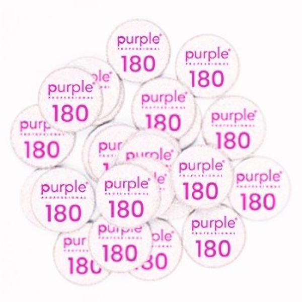 PURPLE Lima Circular 20mm Grano 180 P3058