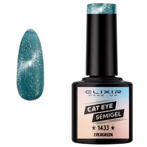 ELIXIR Esmalte Nº1433 Cat Eye Evergreen Semipermanente 8ml
