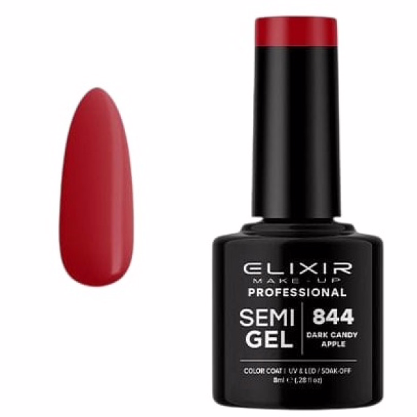 ELIXIR Esmalte Nº844 Dark Candy Apple Semipermanente 8ml