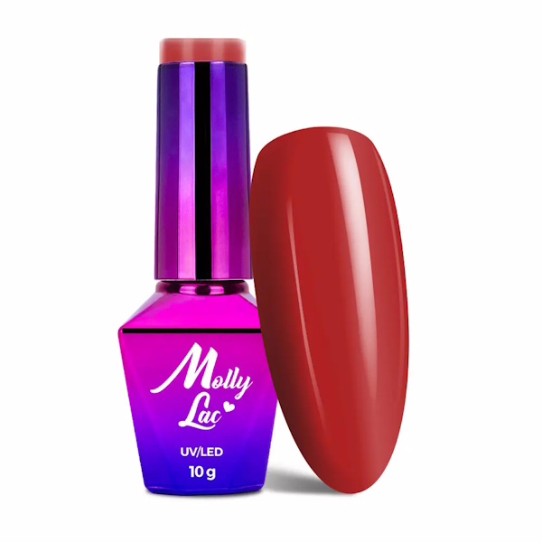 MOLLY LAC Esmalte nº43 Brick Red Semipermanente 10ml