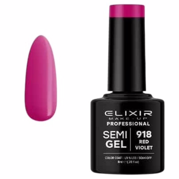 ELIXIR Esmalte Nº918 Red Violet Semipermanente 8ml