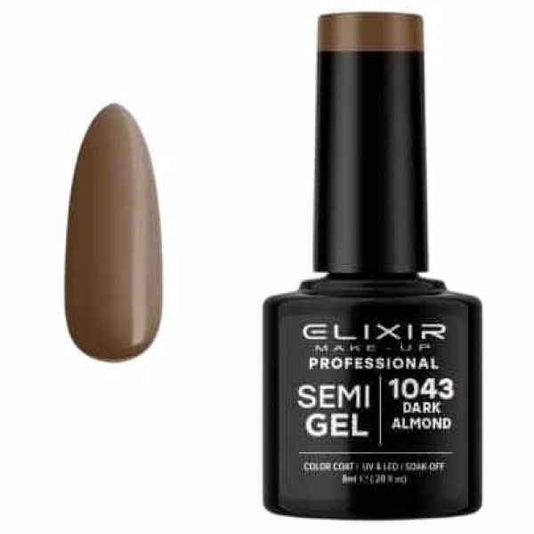 ELIXIR Esmalte Nº1043 Dark Almond Semipermanente 8ml
